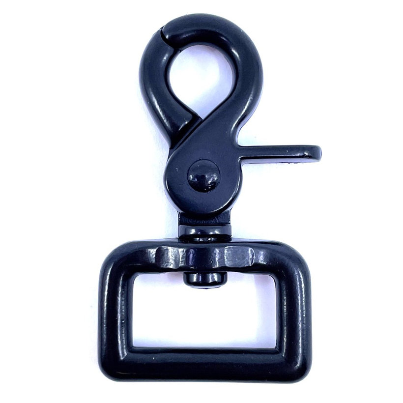 Karabiner nyíló fekete 59x20mm