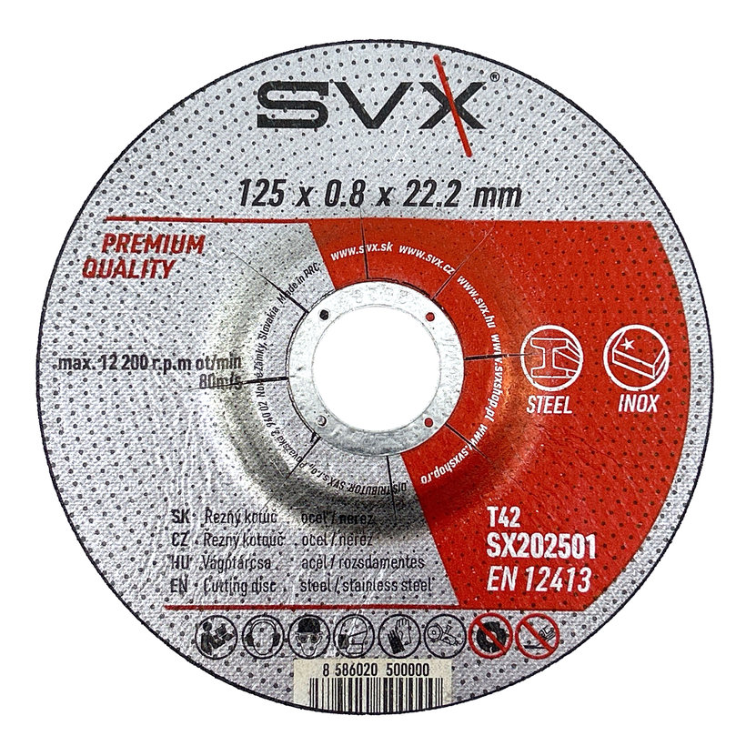 Vágókorong 125×0,8×22,2 mm