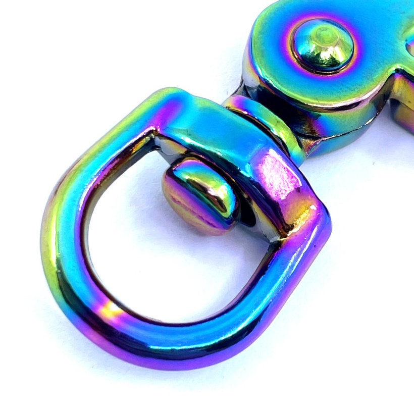 Karabiner nyíló szivárványos 61x13mm