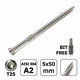 Rozsdamentes acél teraszcsavar süllyesztett fejjel 5x50mm 100db