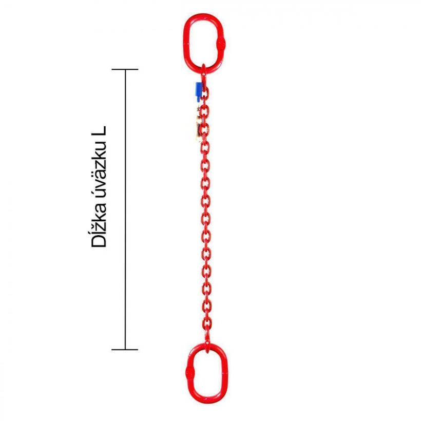 Láncos felfüggesztés szem-szem 80 o. rövidítővel (6 m, 1120 kg, 6 mm)