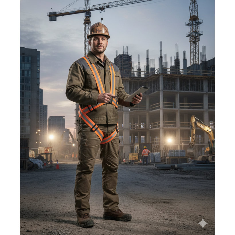 Sárga fényvisszaverő keresztpánt REF701