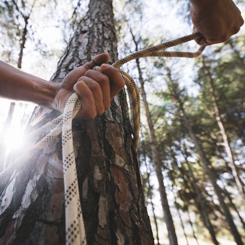 PES indítókötél TORNADO 16 szál 5mm–100m fehér-kék