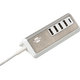 Sarok kialakítású rozsdamentes USB töltőállomás 4× USB-A + USB-C, 1,5 m – 1508230