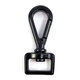 Póráz karabiner - fekete 52x16mm
