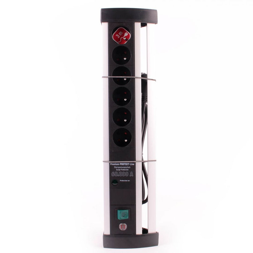 Prepäťová ochrana Office-Line 6 zásuvková čierna