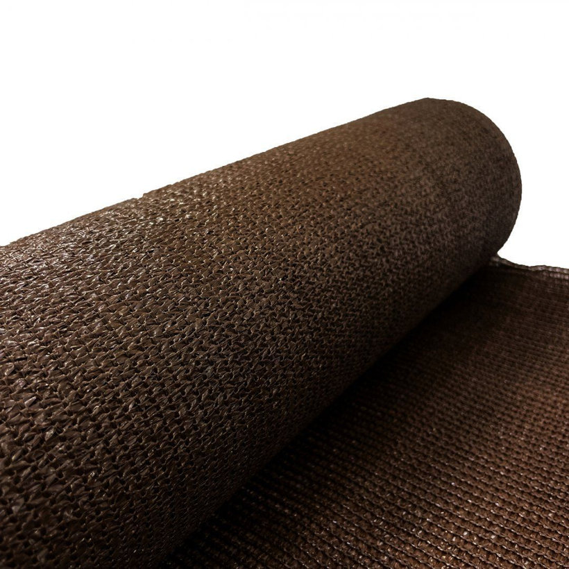 Árnyékoló háló barna 95% - hosszúság 25m - magasság 1,8m