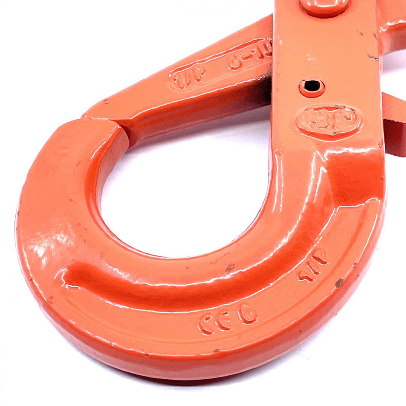 Önzáró kampó szemmel 100 o. narancssárga 10mm