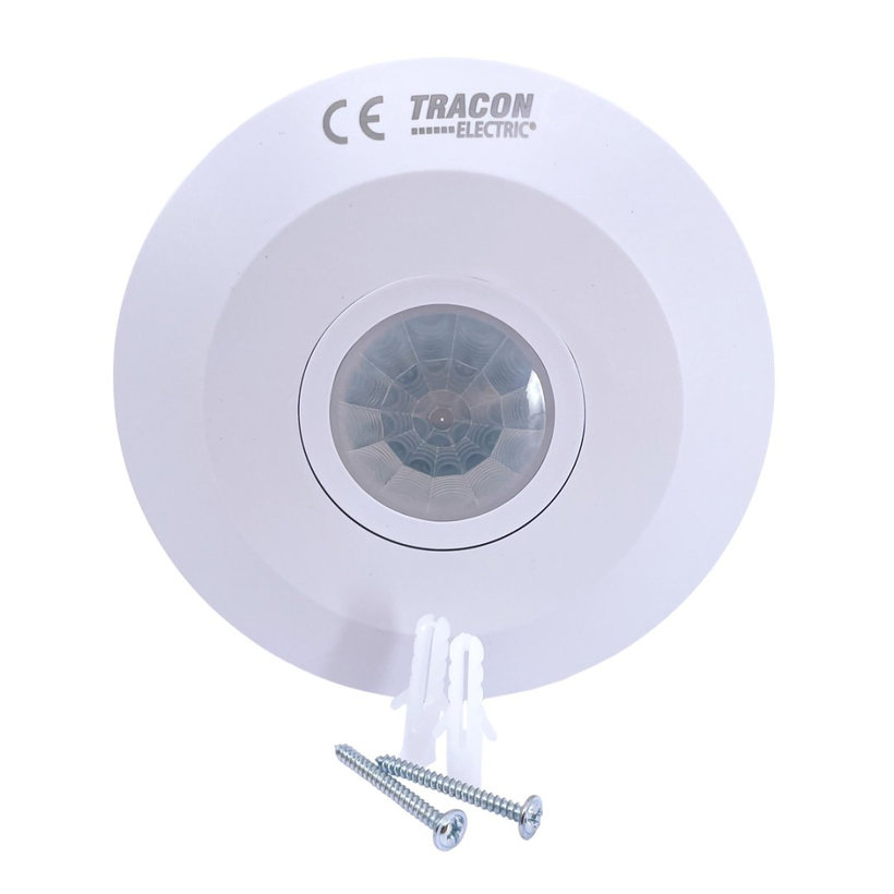 Mozgásérzékelő, mennyezetre, lapos, fehér 360°