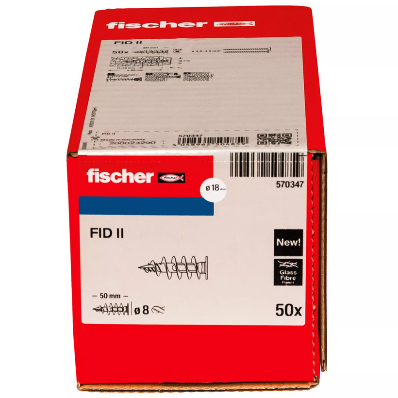 Polisztirol dűbel – FID II 50 mm