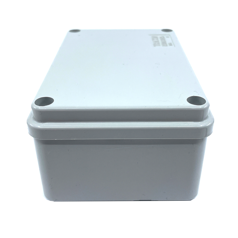 Elektronikai doboz, világos szürke, teli fedéllel IP56 120x80x50mm