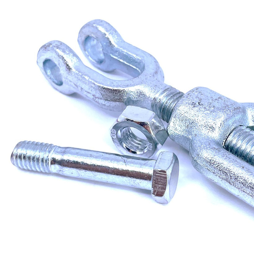 Feszítő DIN 1480 villával Zn M10