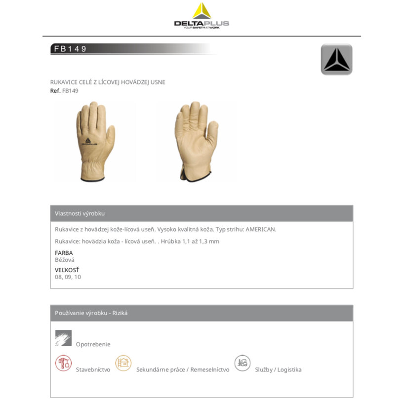 Munkakesztyű FB149 10