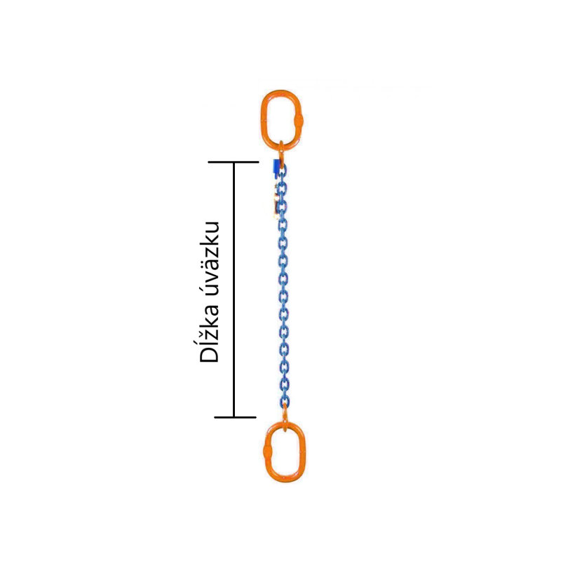 Láncheveder szem-szem 100. o. (2 m, 6700 kg, 13 mm)