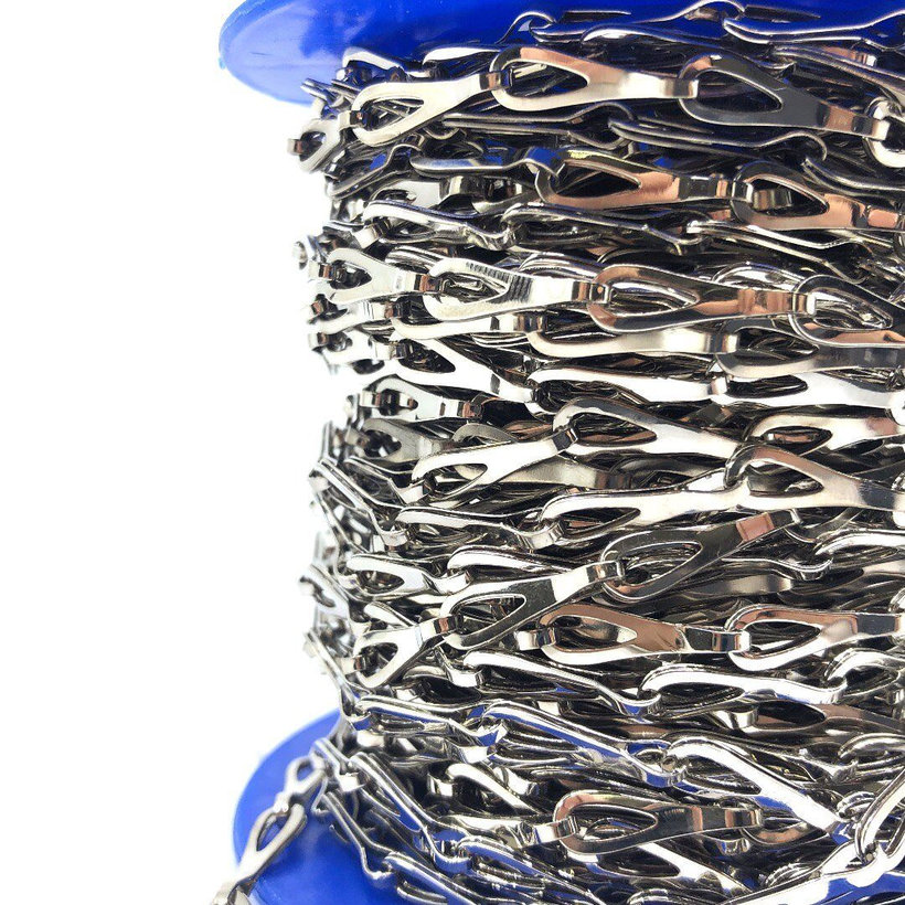 Patentos lánc nikkelezett sárgaréz A 0,5mm