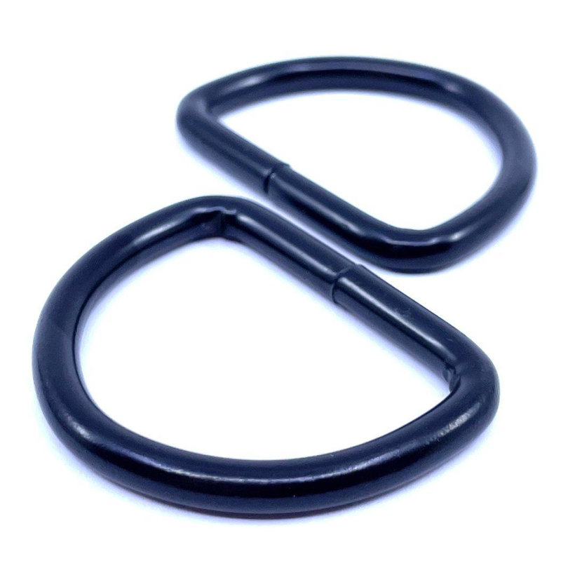 Hegesztett gyűrű D-alakú fekete 3x20mm