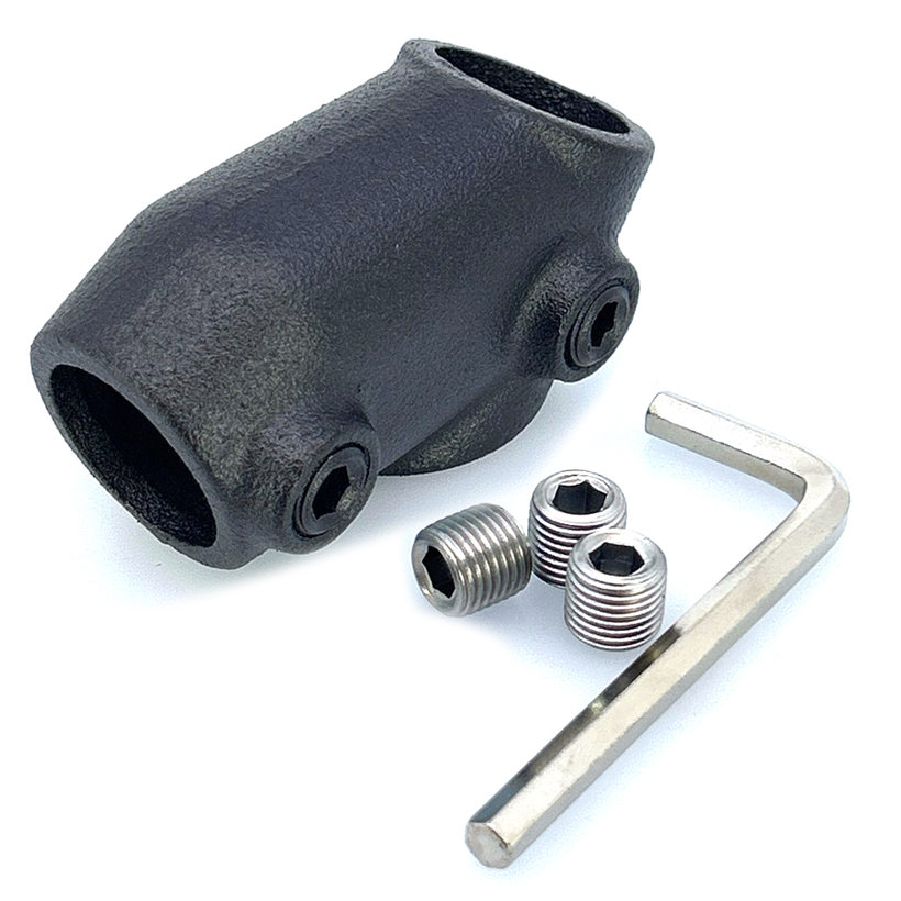 Kötőelem J-alakú 27 mm - fekete