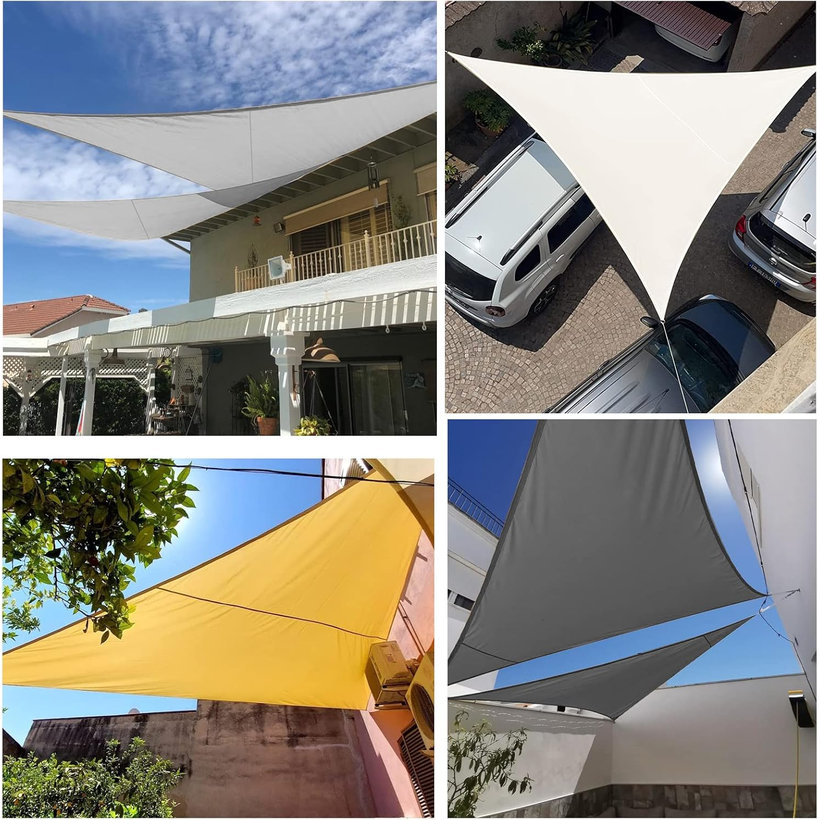 Árnyékvitorla vízálló antracit 3x3x3 m