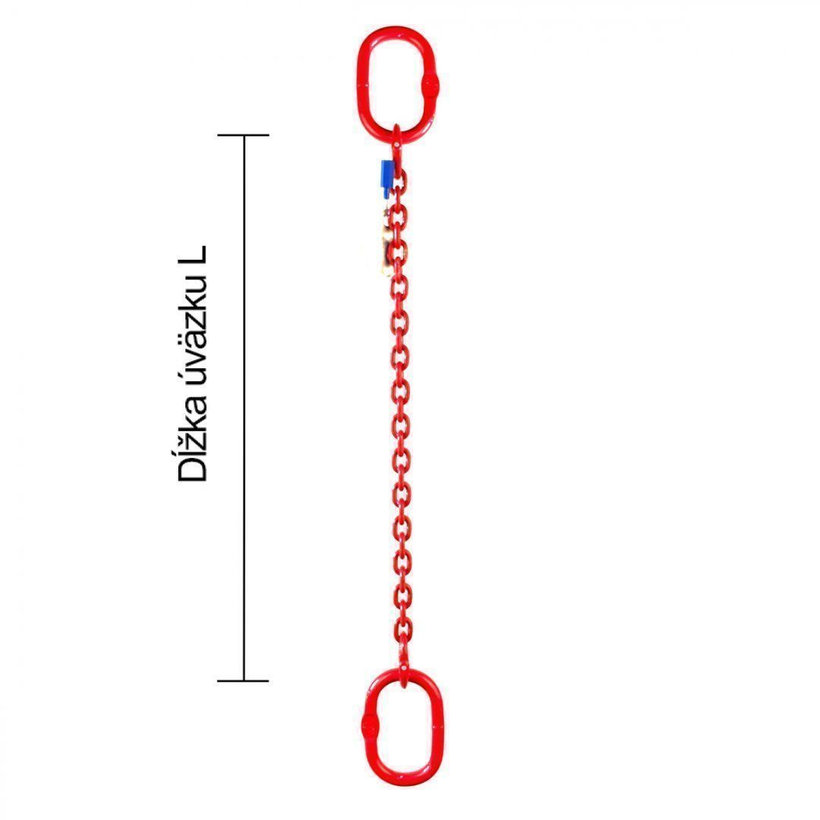 Láncos felfüggesztés szem-szem 80 o. rövidítővel (5 m, 8000 kg, 16 mm)