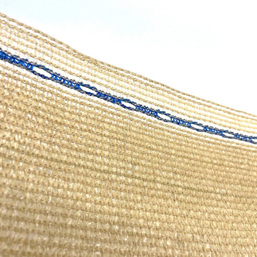 Árnyékoló háló, homoksárga 95% - hosszúság 25m - magasság 1m