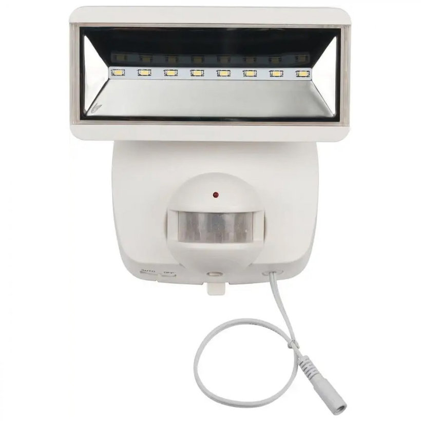 Szolár LED reflektor PIR mozgásdetektorral fehér