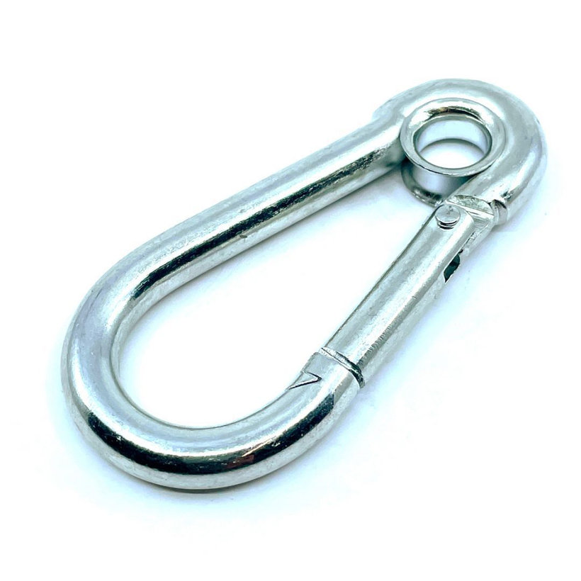 Karabiner gyűrűvel zn 7mm