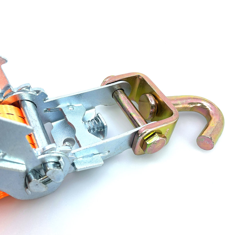 Kerékrögzítő heveder autómentőre, védőhuzattal 4T - 3,5 m + 3 forgó kampó