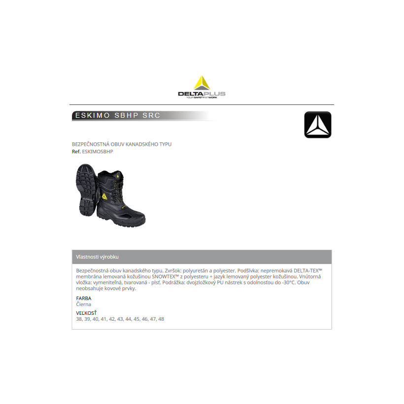 Magas szigetelt csizma ESKIMO 38