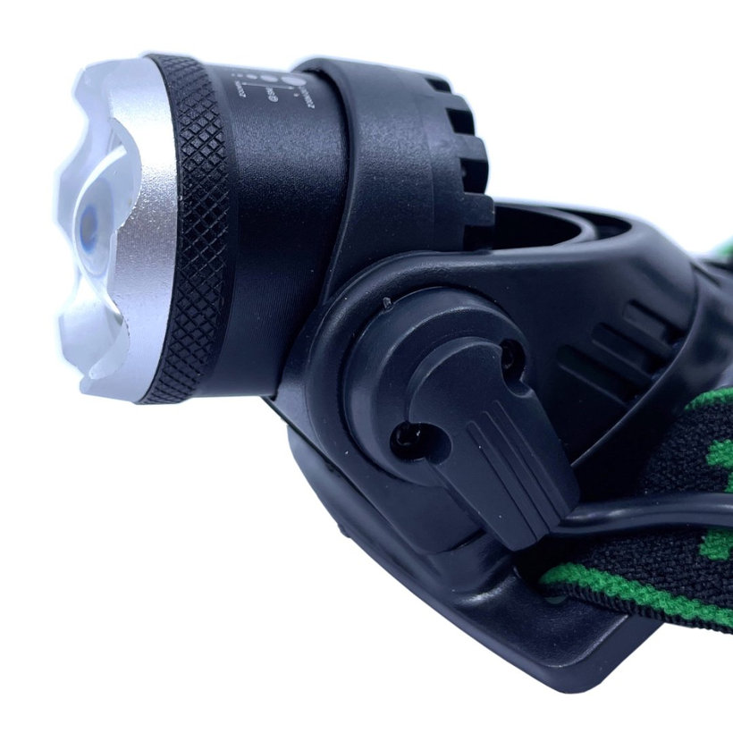 Fejlámpa, akkumulátorral, állítható fókusszal 5W