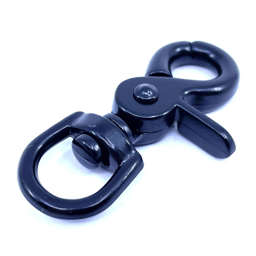 Karabiner nyíló fekete 16x61mm