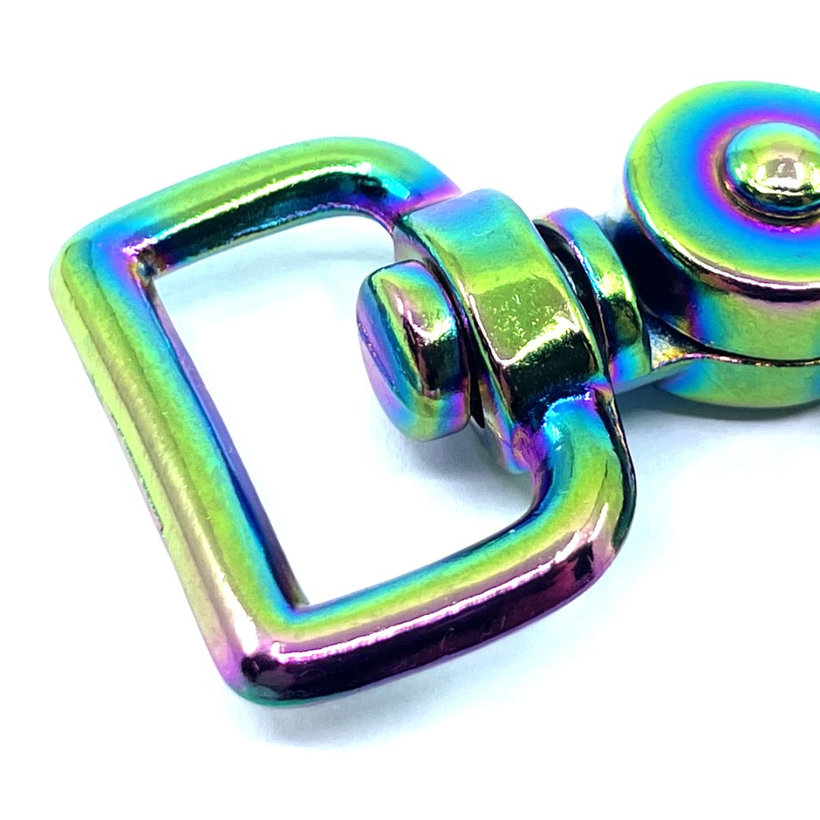 Karabiner nyíló szivárványos 59x20mm