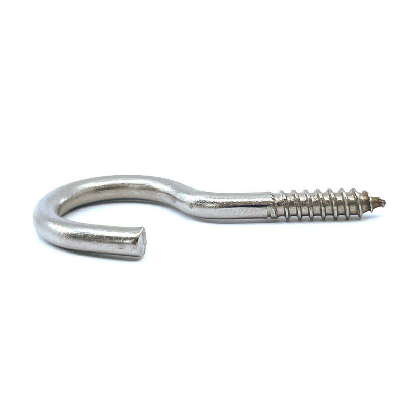 Rozsdamentes acél kampó csavarral 60 mm
