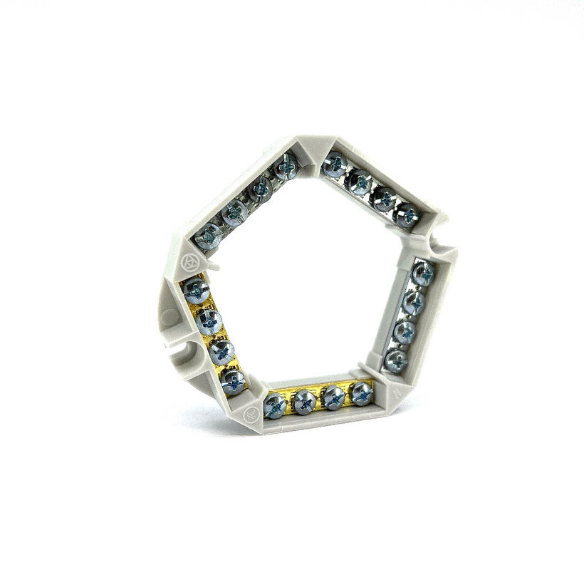 Sorkapocs koszorú 5P szürke