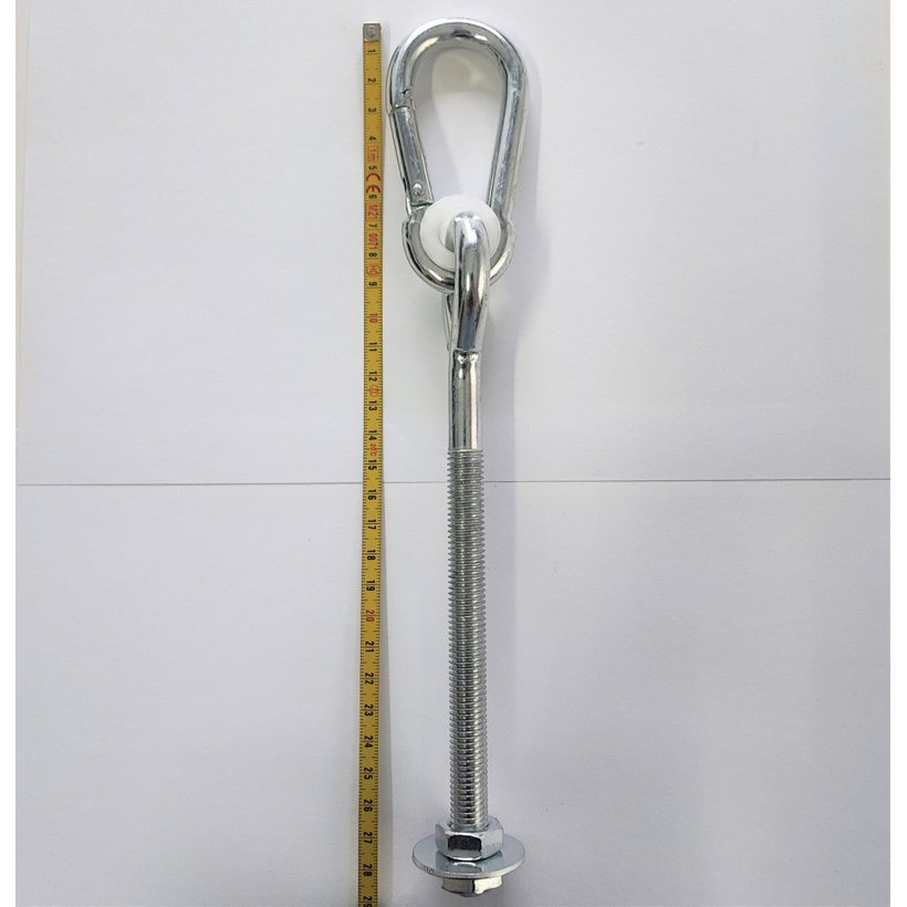 Hintakampó karabinerrel Zn M12x280mm