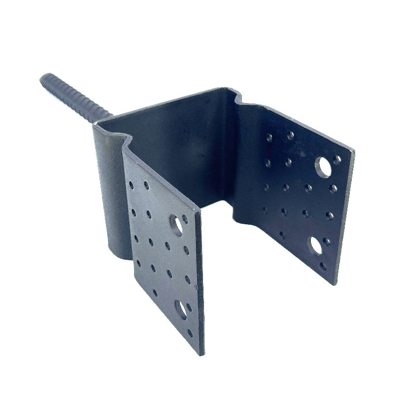 Oszlop talp formázással széles fejjel 141x120mm fekete