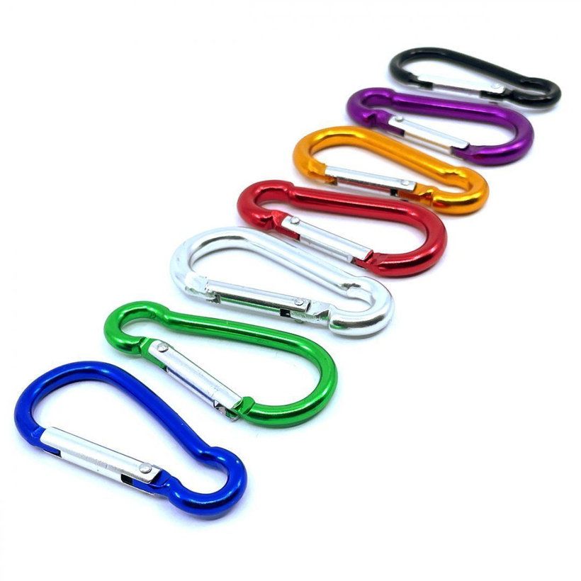 Karabiner alumínium - ezüst 6mm