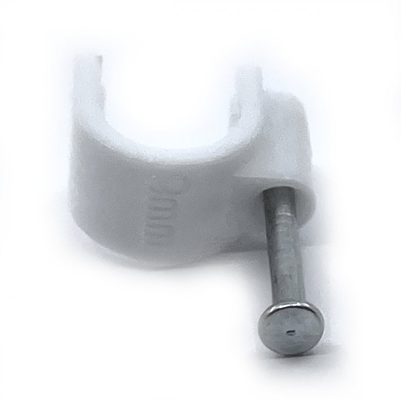 Kábelbilincs ovális fehér 10mm