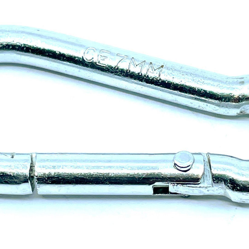 Tűzoltó karabiner horganyzott DIN 5299C 8mm