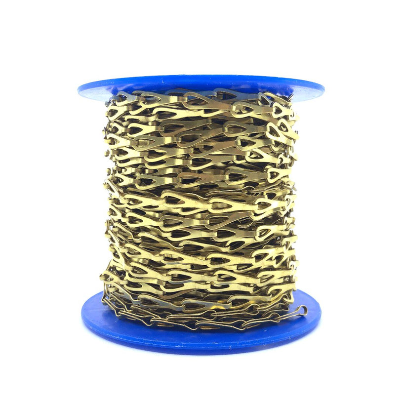 Patentos lánc fényes sárgaréz A 0,3mm