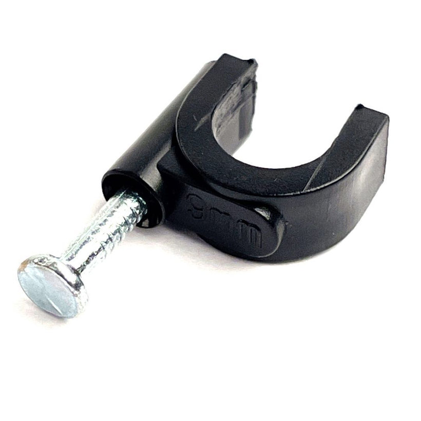 Kábelbilincs ovális fekete 10mm