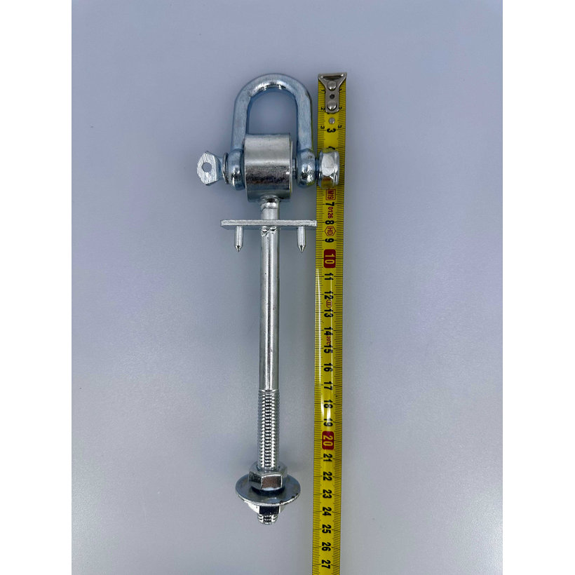 Hintakampó D kengyellel horganyzott M12x155mm