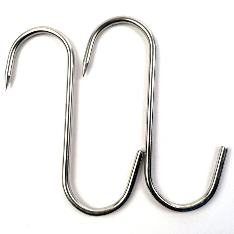 Henteshorog rozsdamentes acél A2 80 mm