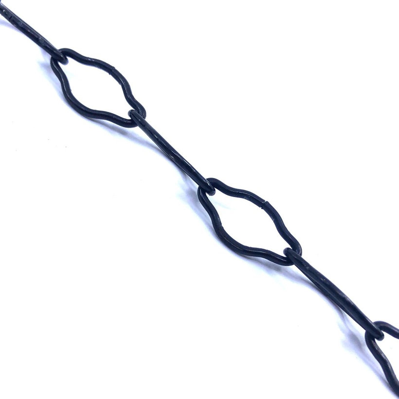 Dekoratív lánc/fekete cink 1,5mm