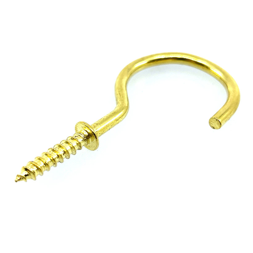 Peremes kampó, sárgaréz, 30mm