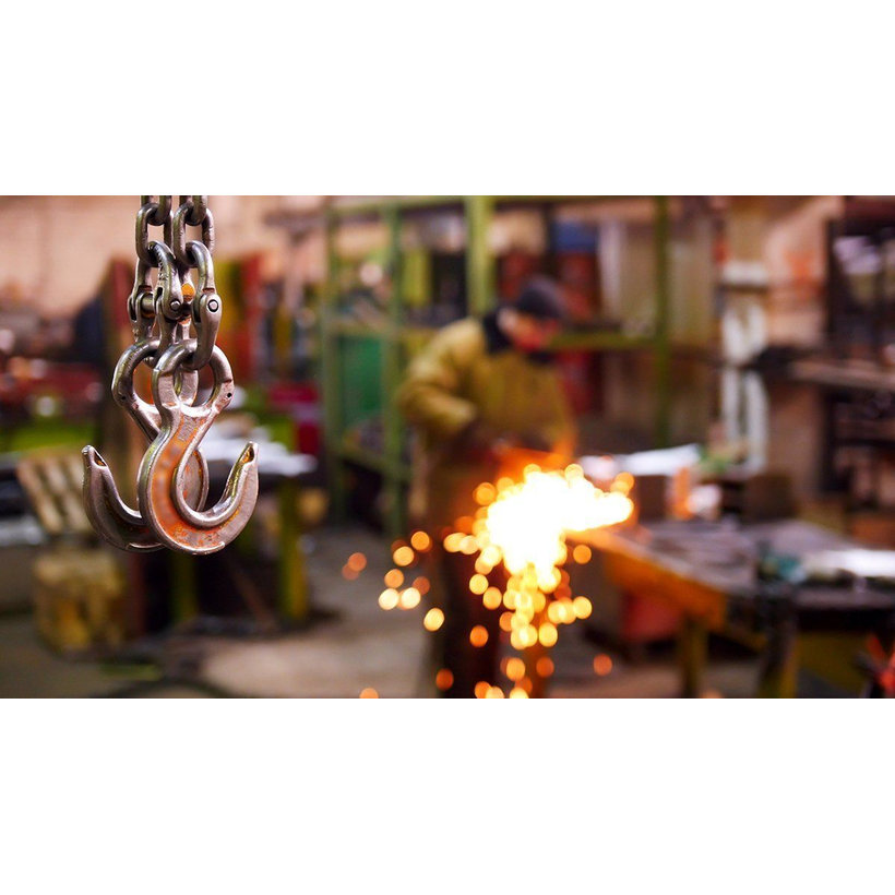 Láncos felfüggesztés szem-kampó 100 o. rövidítővel (0,5 m, 4000 kg, 10 mm)