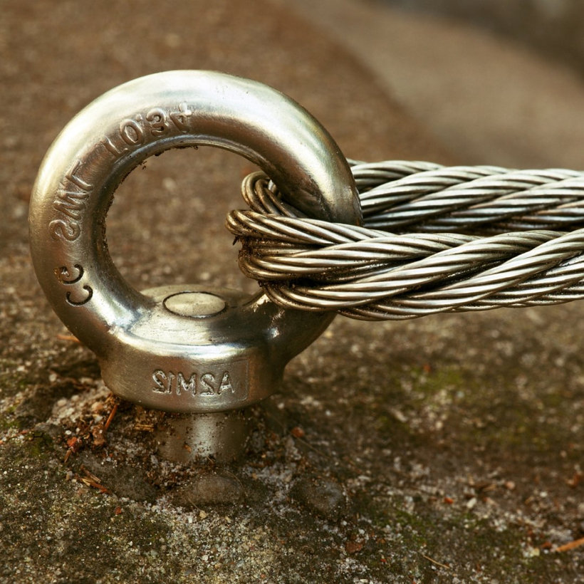 Rozsdamentes acél drótkötél AISI 316 7x19 8mm