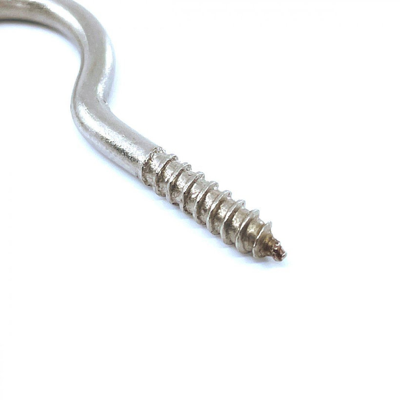 Rozsdamentes acél kampó csavarral 80 mm