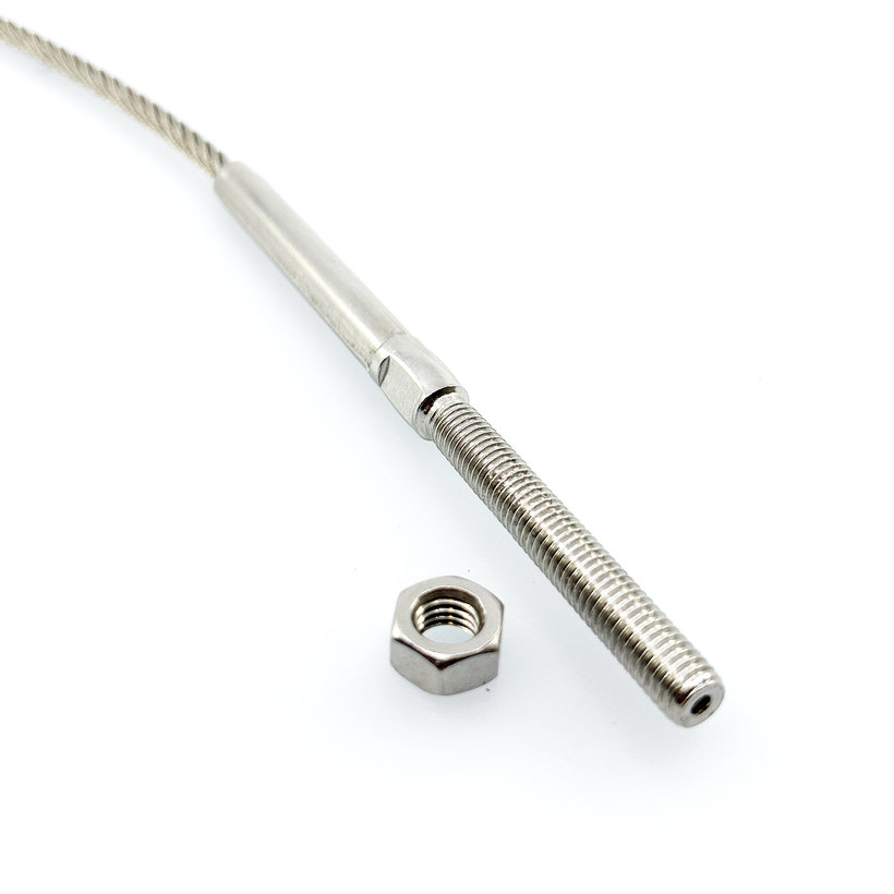 Kábelkorlát betét menet/menet M6 3mm/1m