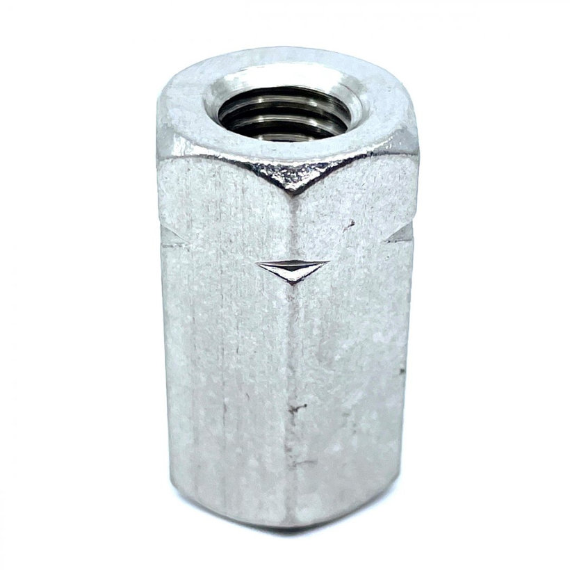 Hosszabbított anya DIN 6334 rozsdamentes acél A2 M6x20