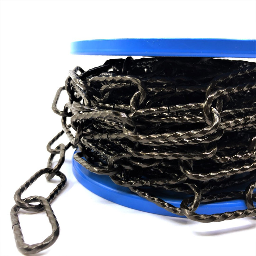 Dekoratív lánc/fekete 3,4mm